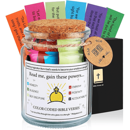 Gain Emotional Strength Bible Verses Jar